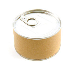 DRAEGER PARIS 1886 Toga by Boîte Cadeau Tirelire à Décorer - Métal & Kraft - Imite Boîte de Conserve - Fond Amovible - pour Cade