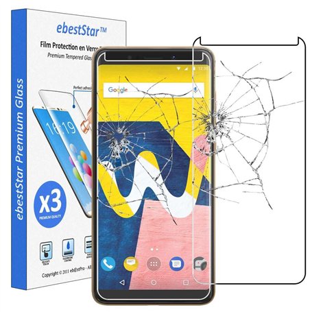 ebestStar - Pack x3 Verre trempé compatible avec Wiko View Lite Film Protection Ecran Vitre protecteur anti casse