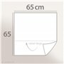 Linnea Taie d'oreiller 65x65 cm Mousseline de Coton Milos Beige Ficelle