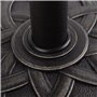 Outsunny Pied de Parasol Base de lestage de Parasol Rond résine Imitation Fonte Motif Rosace diamètre 54,5 cm Poids Net 19 Kg