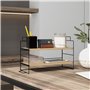 étagère de Rangement de Bureau à 2 Niveaux