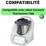 PHONILLICO Verre Trempé pour Vorwerk Thermomix TM6 [Pack de 2] Film Protection Ecran Resistant Vitre Protecteur Anti Rayure