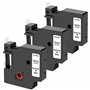 Lot de 3 Rubans Blanc pour étiqueteuse compatible Dymo LabelManager 150 280 350 450 LabelPoint 200 300 LabelWriter 450Duo - Etiq