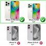 PHONILLICO Protection Caméra pour iPhone 16 PRO/iPhone 16 PRO MAX[Lot de 2] Verre Trempé Lentille Appareil Photo Arrière Film Pr