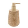 Tendance - Distributeur a Savon en polyresine Effet Bois 350ml - Naturel