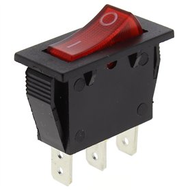 Interrupteur 3 cosses rouge pour Centrale vapeur Interrupteur 3 cosses rouge pour Centrale vapeur