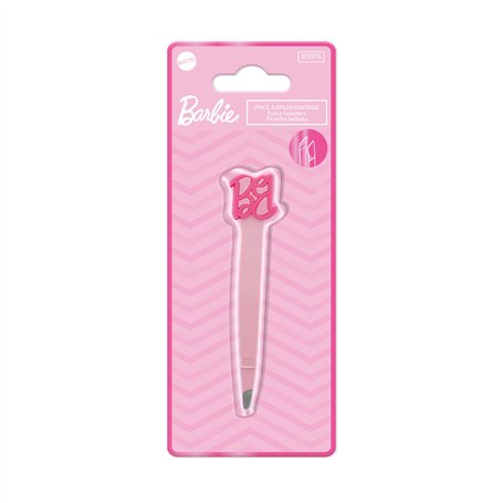 Barbie – Pince à Épiler Précision Mors Biais – Forme Ergonomique Antidérapante – Finition Rose Gold – Sculptage Sourcils Sans Ca