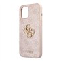 Guess Coque pour iPhone 12 Pro Max 6,7" Rose GUHCP12L4GMGPI 4G Big Metal Logo