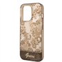 Guess GUHCP14XHGPLHC Coque Rigide pour iPhone 14 Pro Max 6, 7" Ochre Porcelain Collection Noir