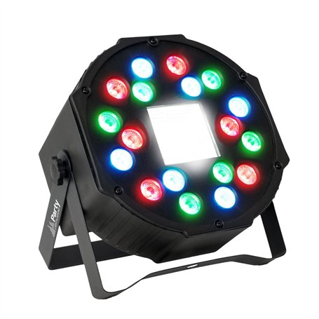 Jeu de lumière PROJECTEUR PAR Party Sound & Light PARTY-PAR-STROBE - DMX A 18LED AVEC Stroboscope 36 LED