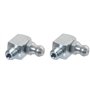 cyclingcolors 2x graisseur coudé 1/4 UNF angle 90° embout graissage pompe à graisse manuelle hydraulique tracteur engin agricole