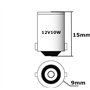cyclingcolors 2x ampoule 12V 23W BA9S orange auto moto scooter