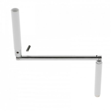 cyclingcolors Poignée de manivelle articulée pour volet roulant en acier avec contre-poignée et goupille Store Fenêtre Baie vitr