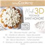 ScrapCooking - Moule Dessus de Tarte & Entremets « Saint-Honoré » - Moule Silicone 3D en Relief - Ø21 x 2,5 cm - Pour Gâteaux An