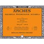 ARCHES Aquarelle - Bloc 20 feuilles 31x41 collé 4 côtés - 300g/m² - grain torchon