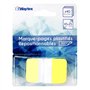 Marque-pages plastifiés repositionnables 40 feuilles 45 x 25mm (jaune)