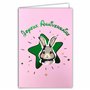 69-9029 Carte Joyeux ANNIVERSAIRE Petit Lapin Mignon pour Enfant Fille Garçon +Enveloppe 12x17