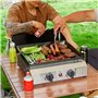 WERKA PRO Plancha à gaz 2 brûleurs