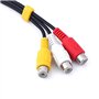 X3 Adaptateur Mini Jack Male vers 3 RCA Femelle Coaxial Cable Audio Vidéo Flexible Composite Jaune Blanc Rouge Minijack 3.5mm - 