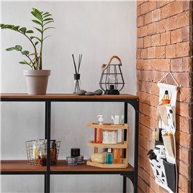 Porte menu de table en bois brut avec avec plexi format A4 - Fabrication française