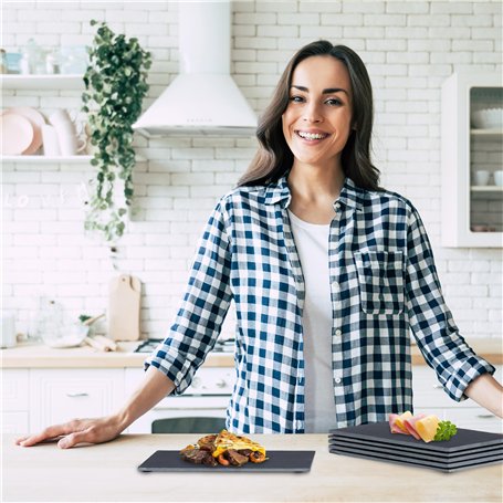 KEMPER - Barbecue gaz portable 1.9 KW grille anti adhesive + 4 cartouches gaz camping