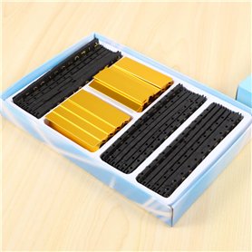 Idena 10032 - Tampon adresse, coussin encreur interchangeable, pincette, 1 pièce