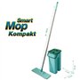Sauber Meister Balai serpillere Smart Mop Compact I Balai serpillere professionel avec Manche telescopique I Serpillère Microfib