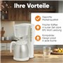 Clatronic KA 3327 White Cafetière Pichet isotherme 8-10 Tasses Blanc