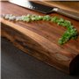 Zassenhaus Planche à découper en bois d'acacia massif - Planche à découper pour viande - Bois dur issu de sources durables - Pla