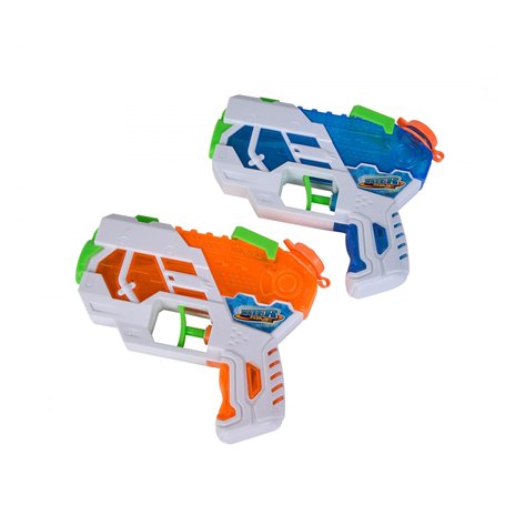 Simba 107276080 - Waterzone Dual Blaster - Lot de 2 Pistolets à Eau avec visière Rabattable - 12 cm - Mécanisme d'extraction - À