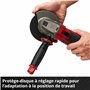 Einhell Meuleuse d’angle sans fil TE-AG 18/125-2 Li (1 x 4,0 Ah) Power X-Change (18 V, disques Ø 125 mm, profondeur de coupe 33 