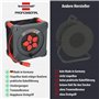 Brennenstuhl Professional KA 3210 5 IP44 Enrouleur de câble de chantier 33 m H07BQ-F 3G2,5 en rouge, 5 prises, utilisation de ch