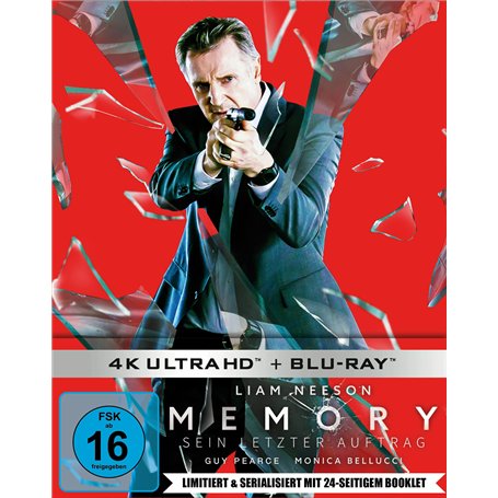 Memory - Sein letzter Auftrag (limitiertes serialisiertes 4K UHD 2-Disc-Steelbook mit 24-seitigem Booklet) (exklusiv bei Amazon.