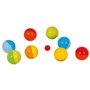 goki 56658 – Boule avec Sac en Coton – Jeu Familial d'extérieur avec 9 Boules en Bois