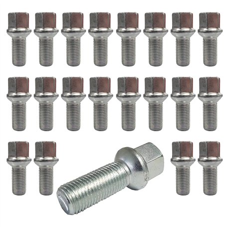 TRACER 20 Boulons de Roue Roue Boulon Ball Ceinture R13 M14 x 1.5 27mm compatible avec Jetta VW Golf