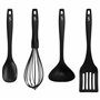 Lurch 240613 Smart Tool Essential Set d'ustensiles de cuisine 100% silicone platine sans BPA avec noyau en nylon (cuillère