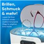 Emmi-04K Nettoyeur à ultrasons avec cuve en acier inoxydable – Appareil à ultrasons de 0,6 L pour bijoux, lunettes, montres et i