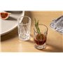 Leonardo Capri Stamper 022770 Lot de 4 verres à liqueur transparents avec aspect facettes, finition de qualité supérieure, conte