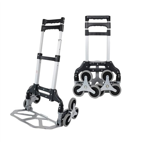 Dönges Chariot d'escalier robuste avec charge maximale de 75 kg | Diable pliable avec corde d'extension pour un maintien sûr | T