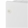 Relaxdays Support Papier Toilette, 2 Compartiments, H x L x P : 77x18,5x17,5 cm, Porte-Papier WC, Blanc - argenté