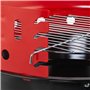 Relaxdays Barbecue Charbon de Bois tripode, Ø 42 cm, Grill Rond sur 3 Pieds, Protection Contre Le Vent, Noir/Rouge