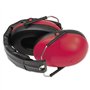 TimeTEX - Protection auditive pour enfants « Auris Plus » rouge | Protection auditive robuste, réglable et pliable avec valeur d