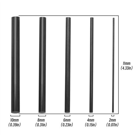 vhbw 2x Balais de charbon pour moteur 6 x 10 x 15mm compatible avec Makita HK 1800 L, HK 1810, HM 0810, HM 0810 B, HM 0810 T out
