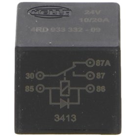 HELLA Relais, courant de travail - 24V - 5pôle - Relais inverseurs - avec diode de suppression - 4RD 933 332-091 HELLA Relais
