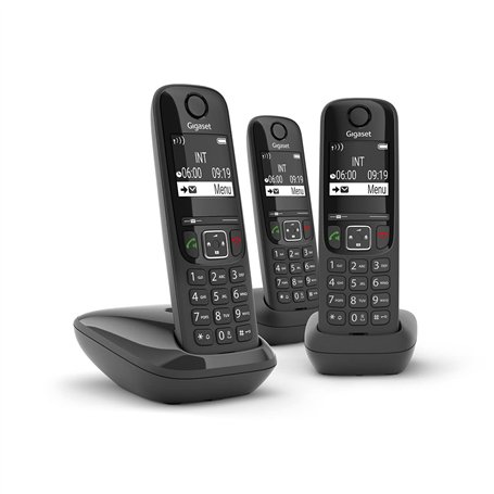 Gigaset As690R Trio Dect Telefoon Zwart
