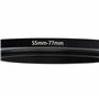 vhbw Bague d'adaptation de Filtre Step-Up de 55 mm vers 77 mm pour Objectif d'appareil Photo - Adaptateur, métal, Noir