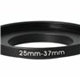 vhbw Bague d'adaptation de Filtre Step-Up de 25 mm vers 37 mm pour Objectif d'appareil Photo - Adaptateur, métal, Noir