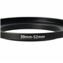 vhbw Bague d'adaptation de Filtre Step-Up de 39 mm vers 52 mm pour Objectif d'appareil Photo - Adaptateur, métal, Noir