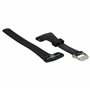 vhbw bracelet TPE L compatible avec Polar FT7m, FT4m, FT4f, FT7, FT4 montre connectée - 11,5cm + 8,5 cm, noir