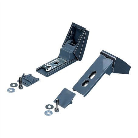 LUTH Premium Profi Parts Kit de réparation Charnières de porte argentées Pièces de rechange pour réfrigérateur congélateur compa